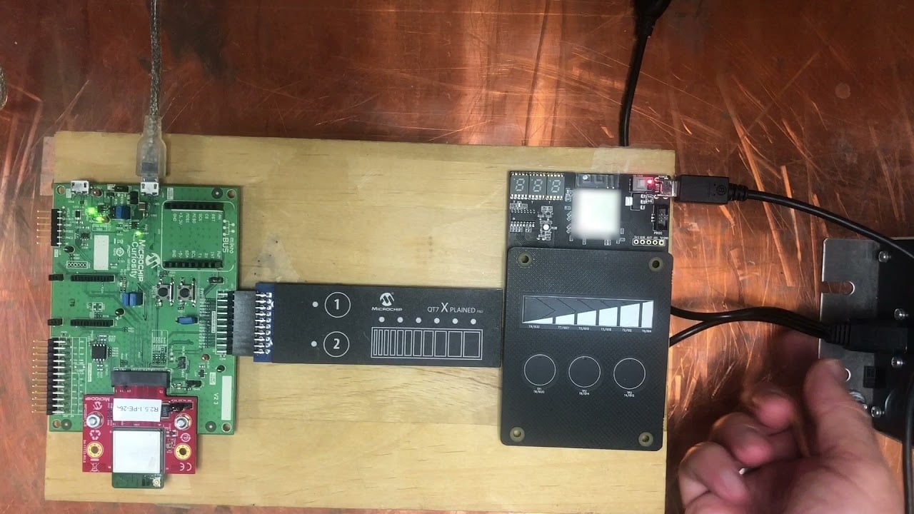 Capacitive touch conducted-noise tolerance demonstration by Microchip Technology