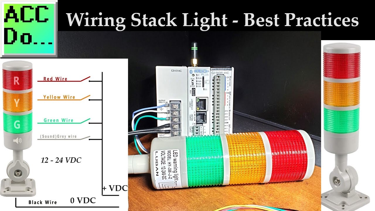 Stack Light and PLC Wiring Tutorial by ACC Automation