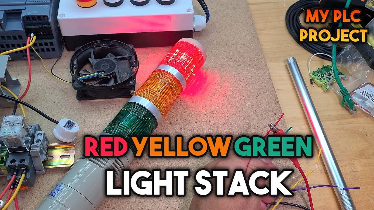 Industrial Light Stack - My First PLC Project #4 by Hamed Adefuwa