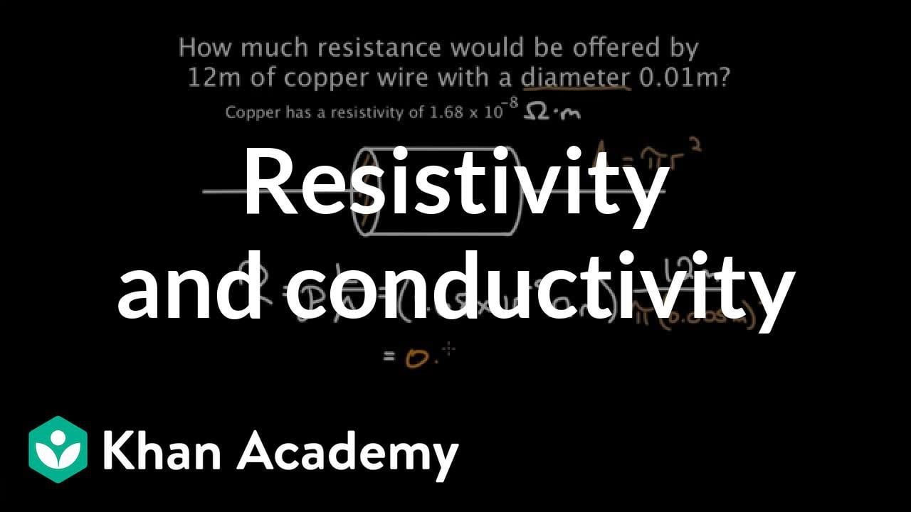 Resistivity and conductivity | Circuits | Physics | Khan Academy
