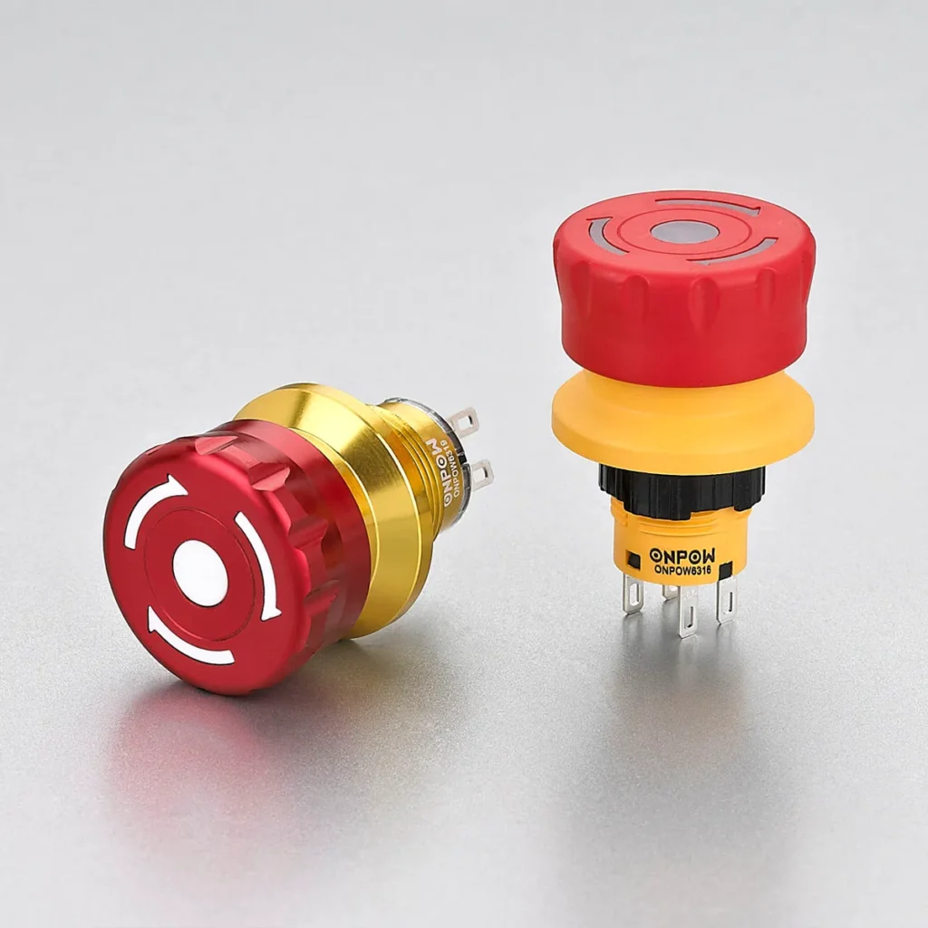 Mushroom Head Emergency Stop Push Button