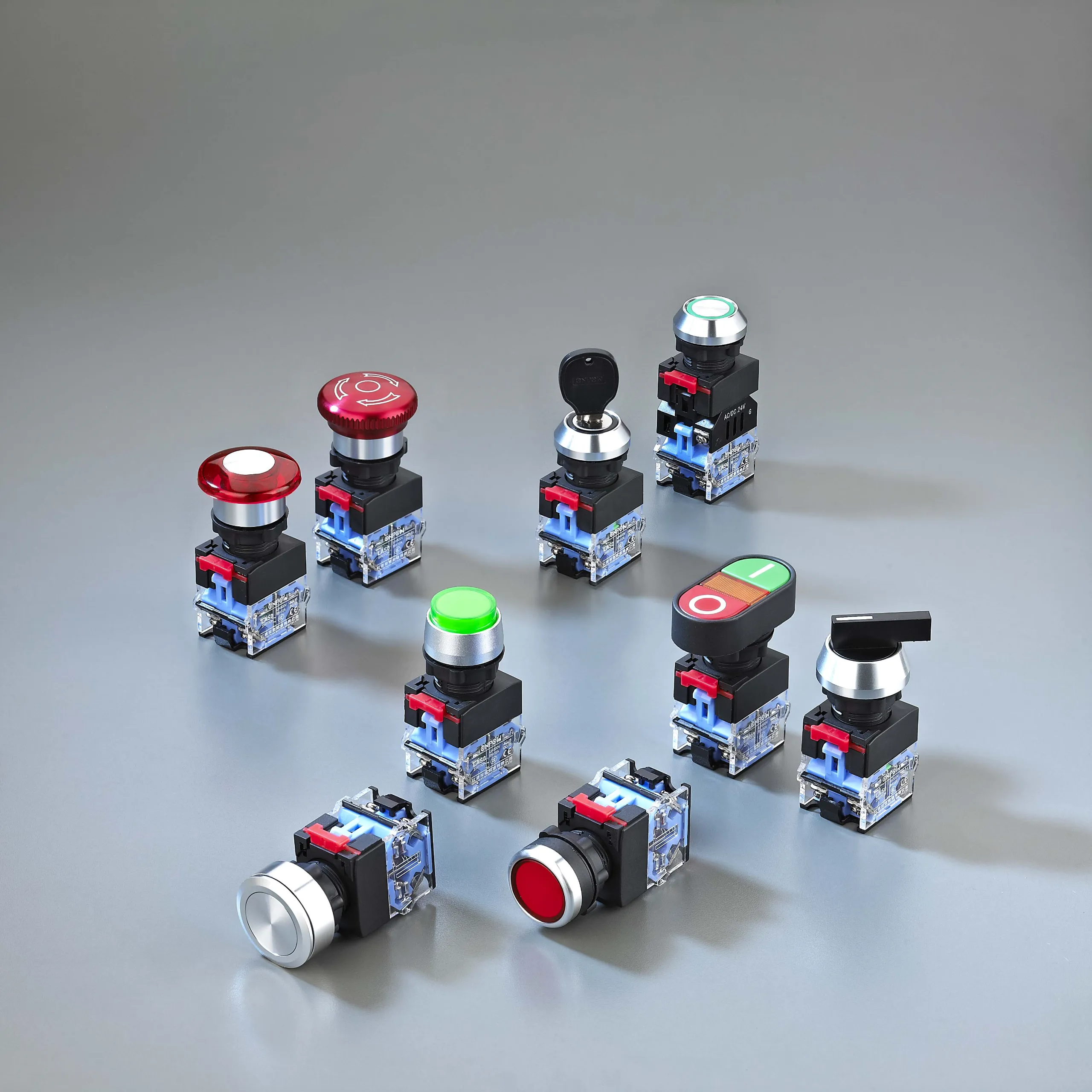 ONPOW LAS0-K key selector switch with keyed actuator