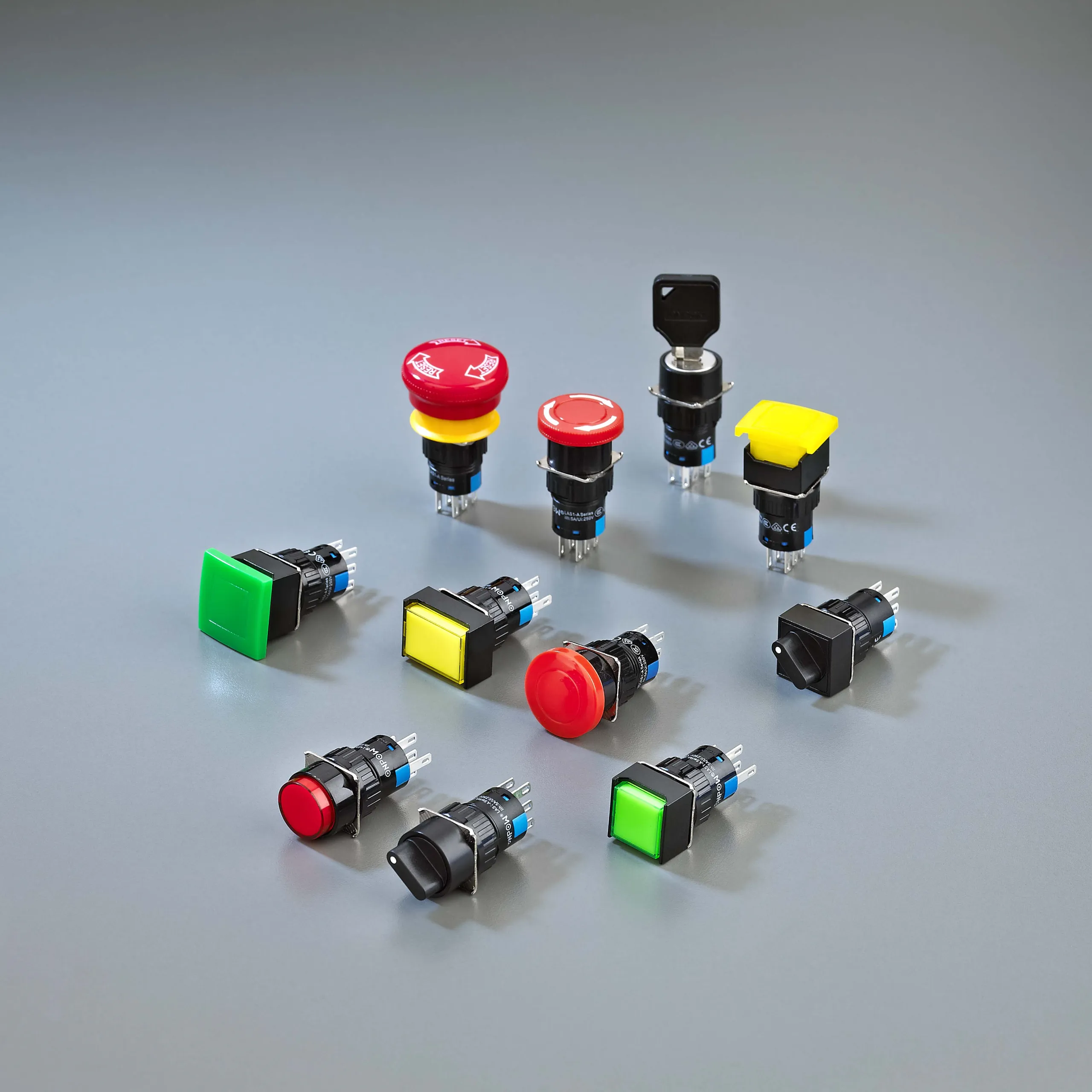 ONPOW LAS1-A selector switch family for industrial panel applications