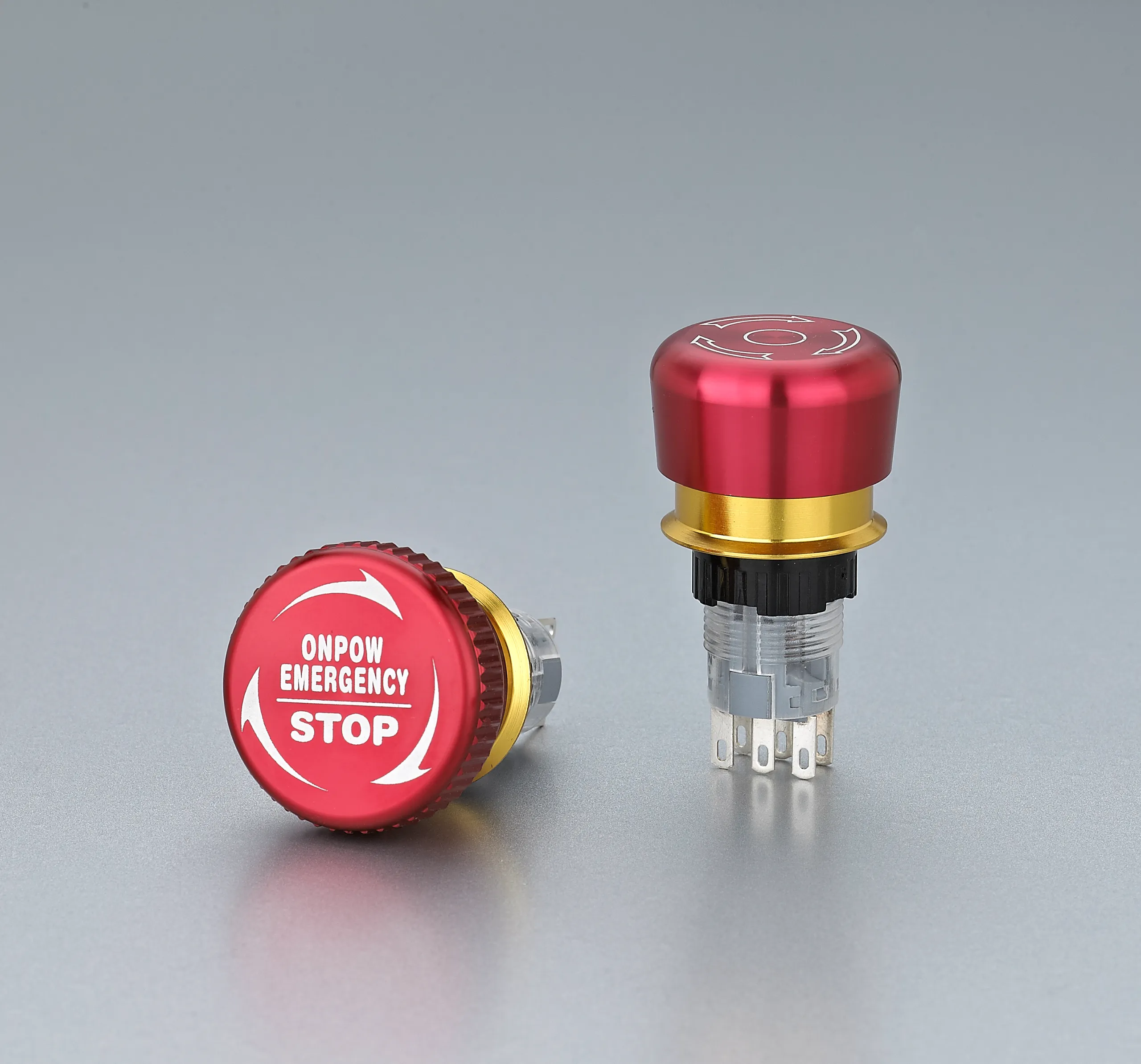 ONPOW industrial panel button for product configuration review