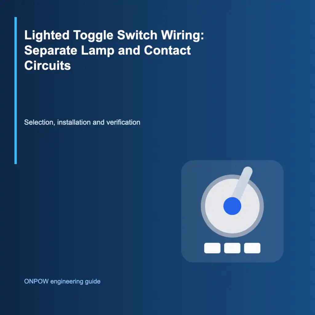 Lighted Toggle Switch Wiring: Separate Lamp and Contact Circuits