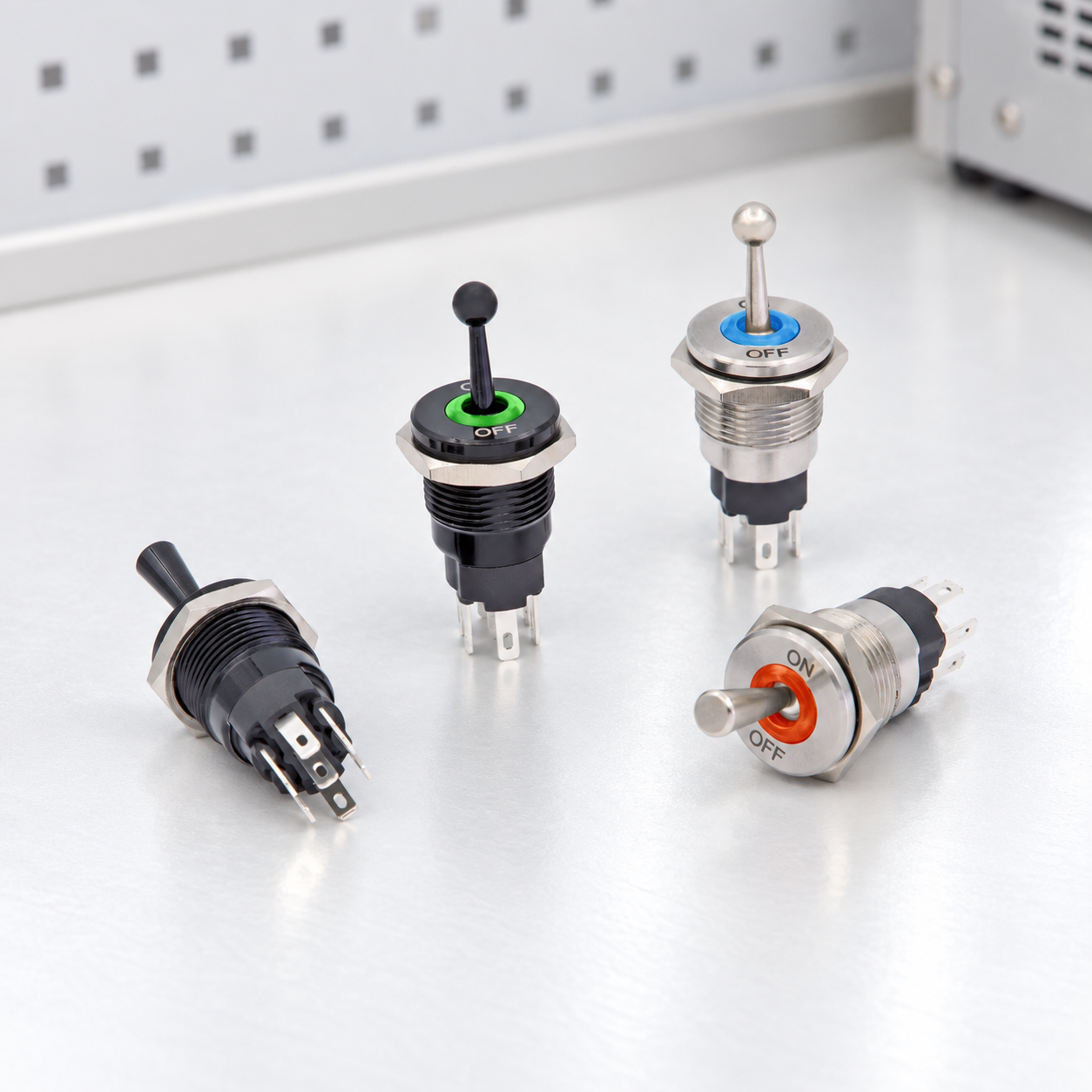 Mini Toggle Switches: Panel Space, Terminals and Ratings — ONPOW7116 toggle switch product view 2