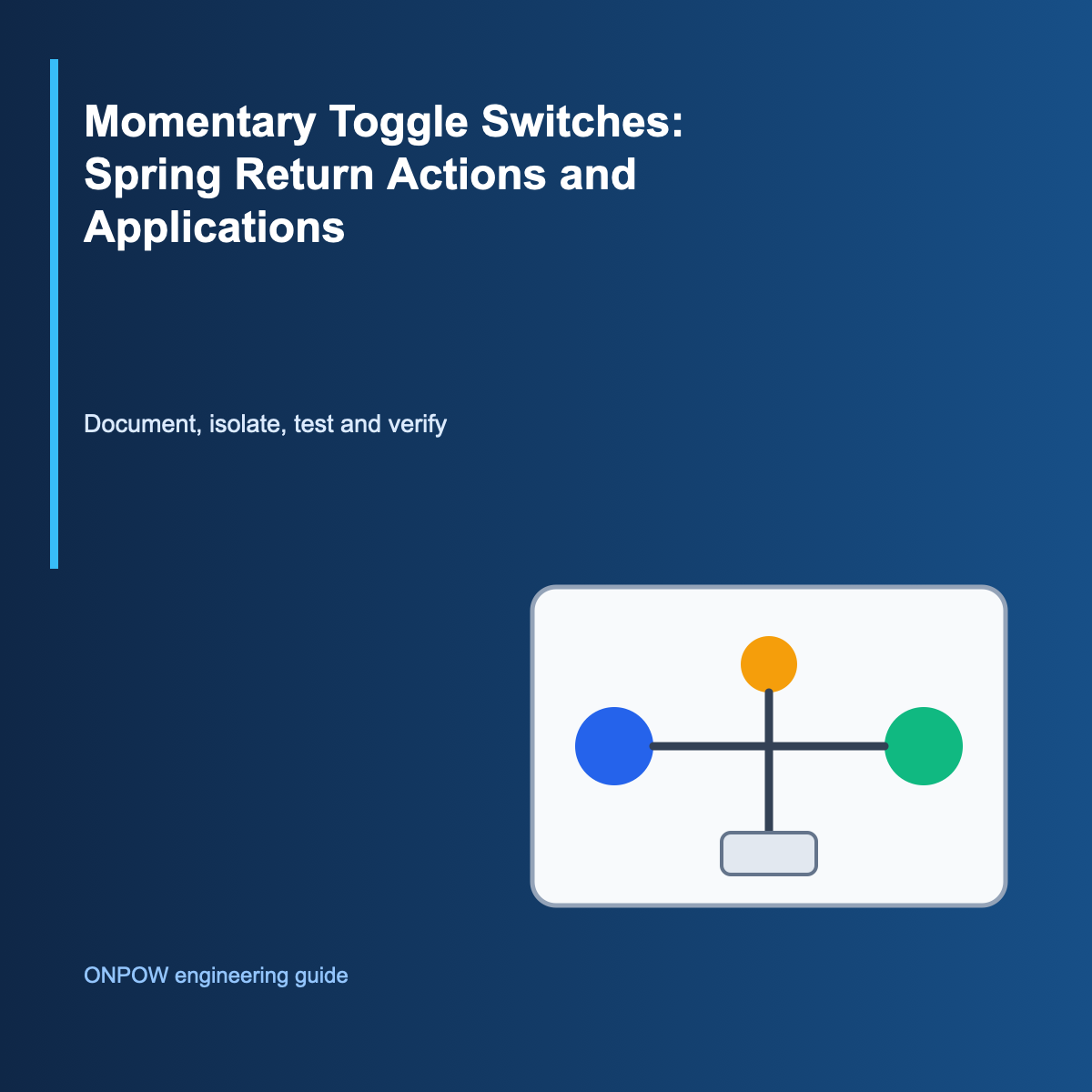Verification process for Momentary Toggle Switches: Spring Return Actions and Applications Verification process for Momentary Toggle Switches: Spring Return Actions and Applications