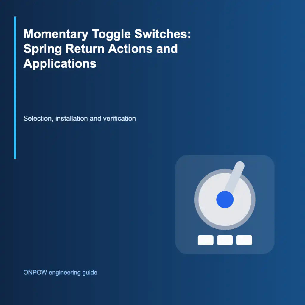 Momentary Toggle Switches: Spring Return Actions and Applications