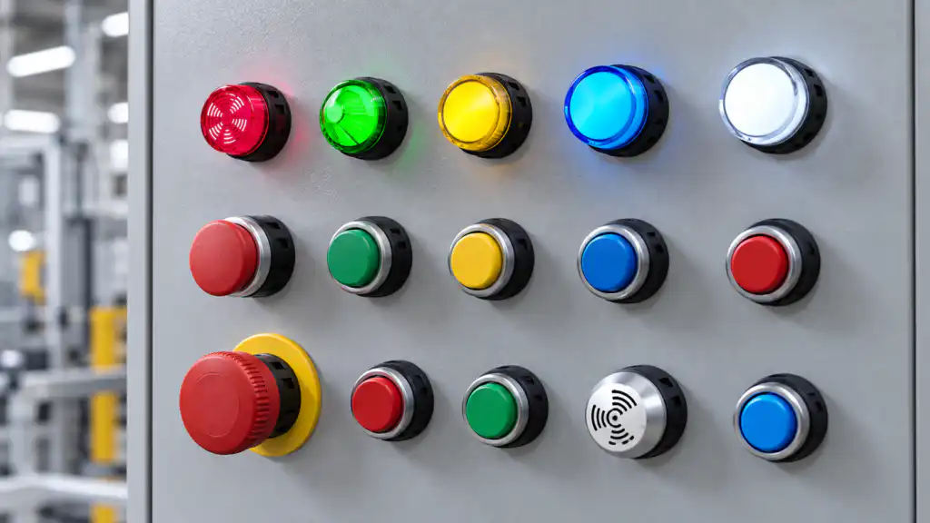 Red, Green, Amber, Blue and White Indicator Light Meanings