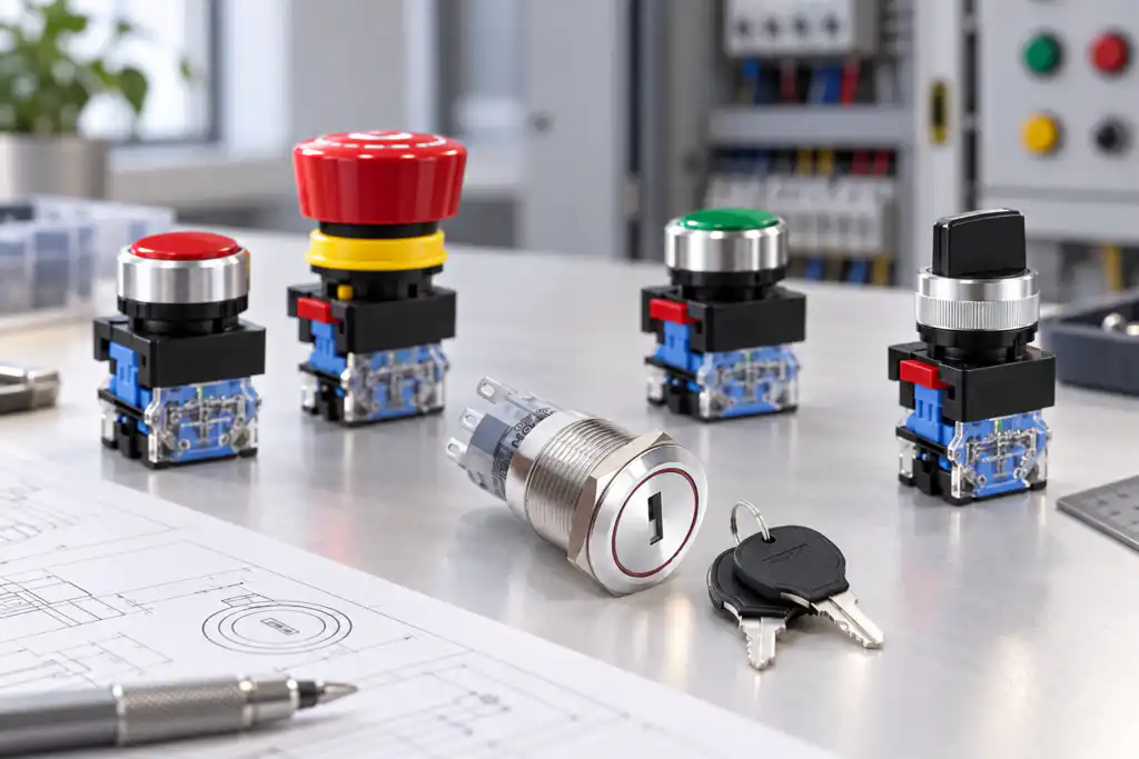 Two-Position Key Switches: Maintained and Spring-Return Options