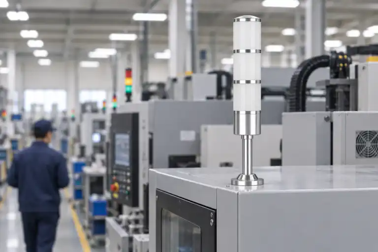 Tower Light Placement for Visibility Around Industrial Machines