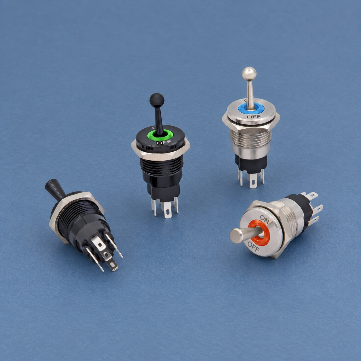 SPDT Toggle Switch Wiring for Industrial Control Circuits — ONPOW7116 toggle switch product view 1
