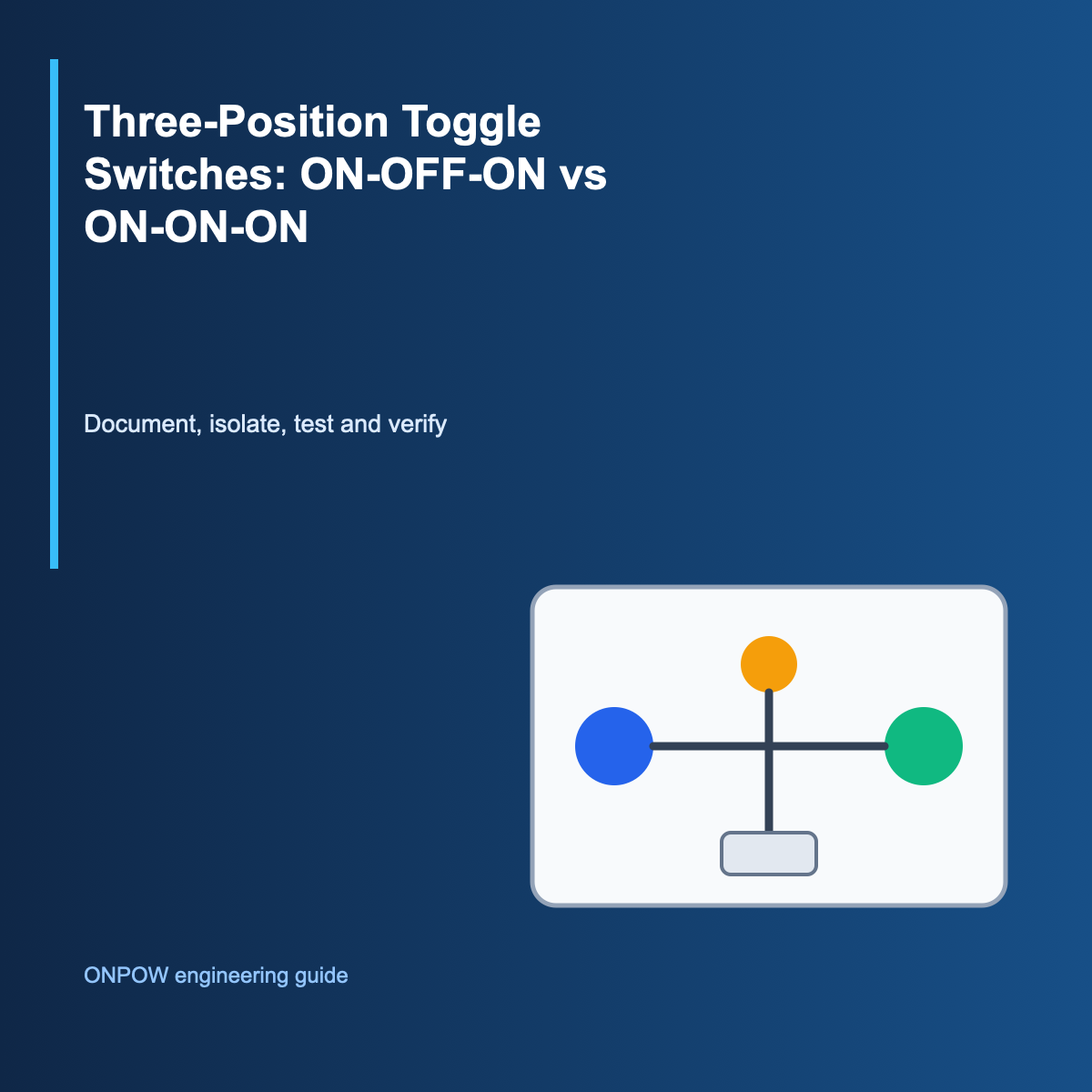 Verification process for Three-Position Toggle Switches: ON-OFF-ON vs ON-ON-ON