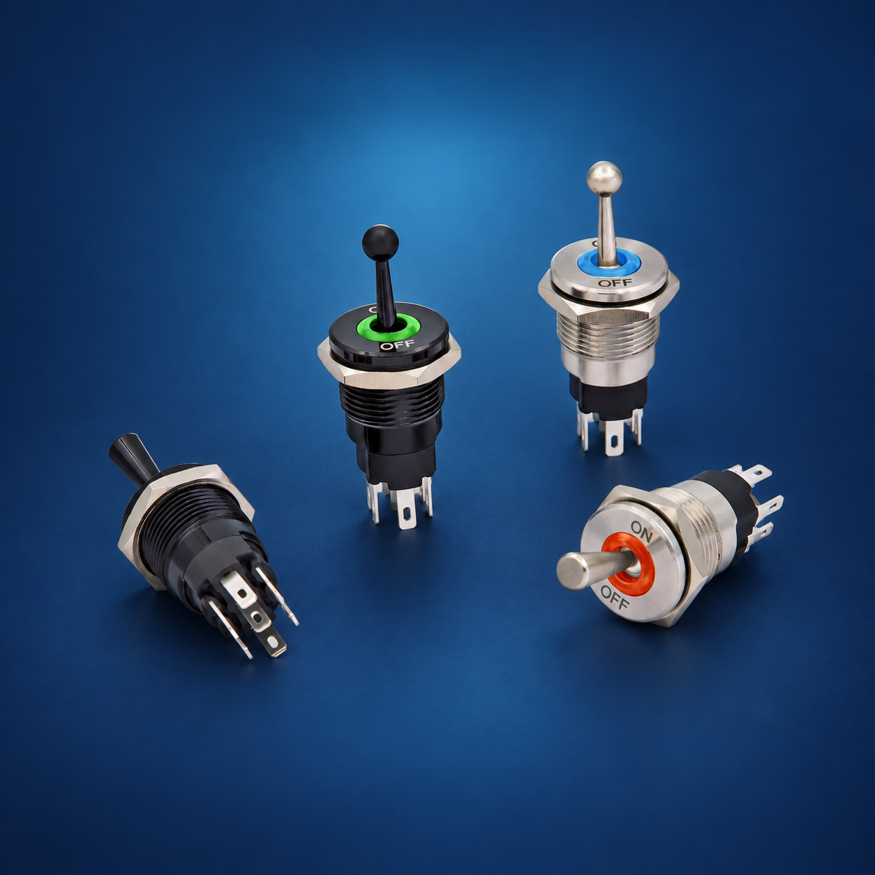 Three-Position Toggle Switches: ON-OFF-ON vs ON-ON-ON — ONPOW7116 toggle switch Three-Position Toggle Switches: ON-OFF-ON vs ON-ON-ON — ONPOW7116 toggle switch product view 1