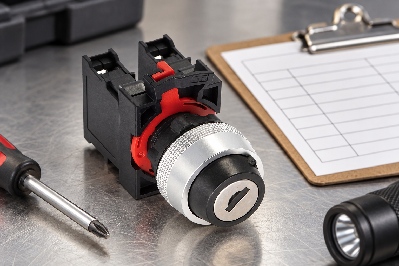 Industrial Key Switch Troubleshooting — qualification workspace