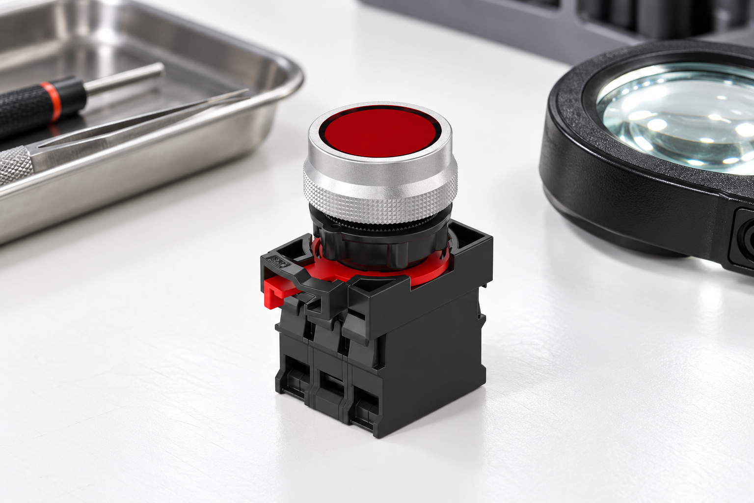 Industrial Push Button Sticking — inspection and specification detail