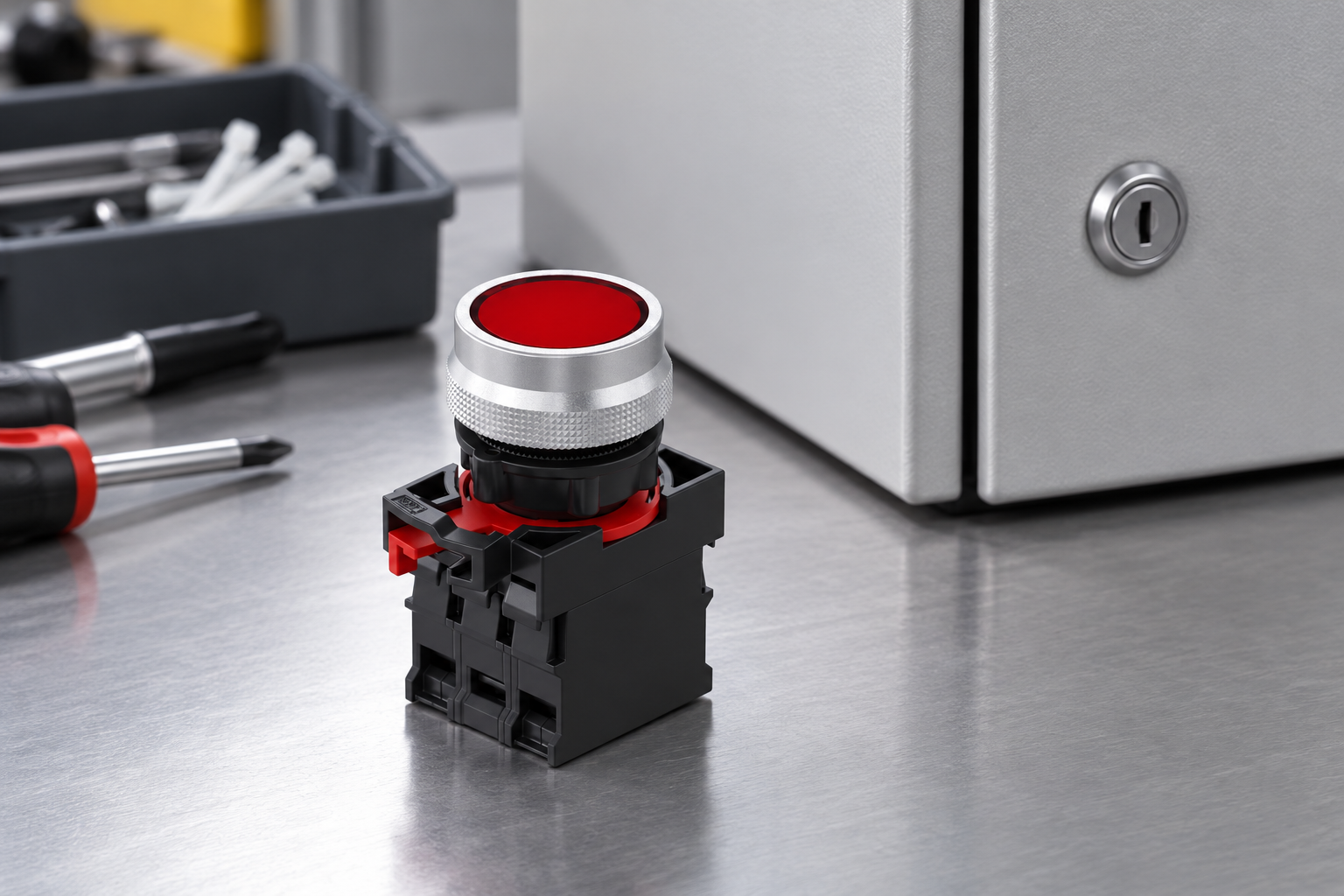 IP40 Switch Protection Inside Control Cabinets — inspection and specification detail