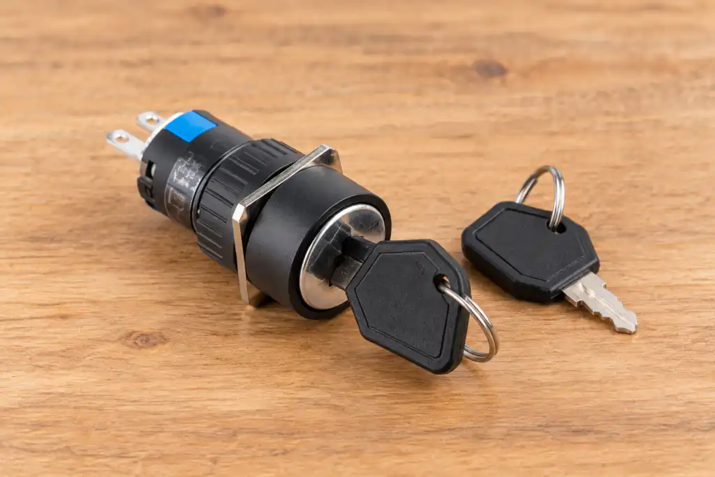 Key Switch Removal Positions: Captive and Removable Keys