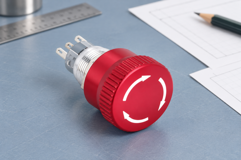 Emergency Stop Button Symbols: Contacts, Markings and Drawings