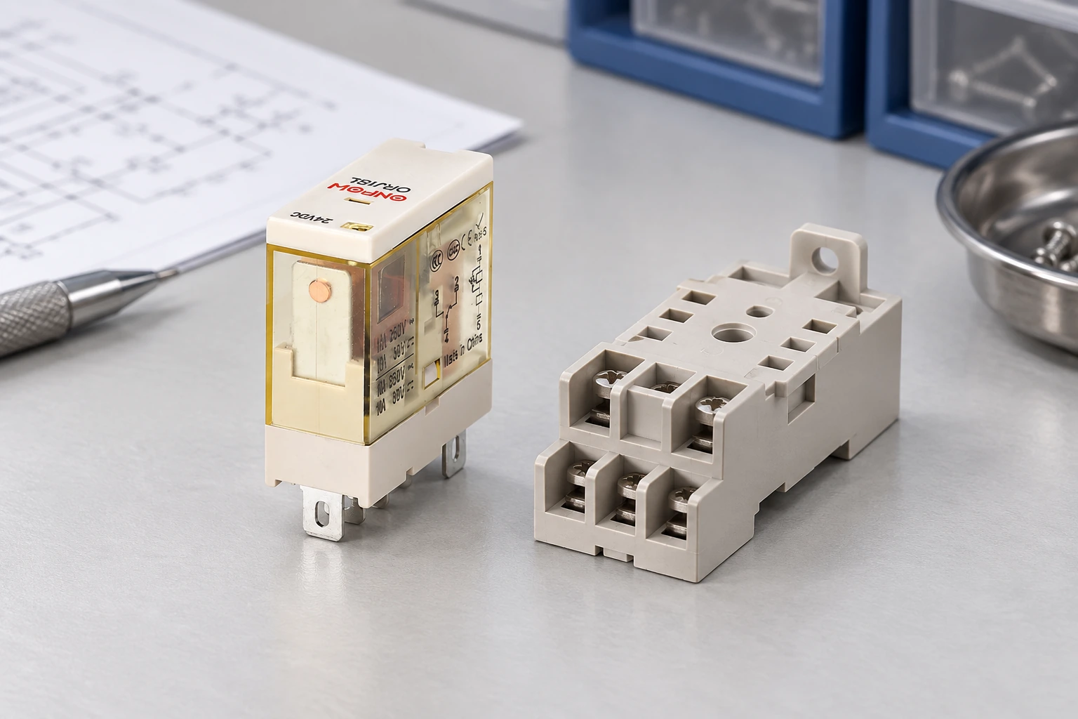 ONPOW relay reference example for relay failure modes: coil, contacts and mechanical wear, installation planning