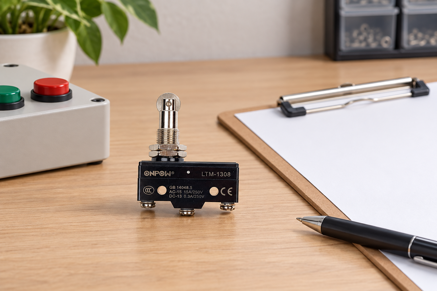 ONPOW micro switch reference example for spdt micro switches: changeover contact operation, installation planning