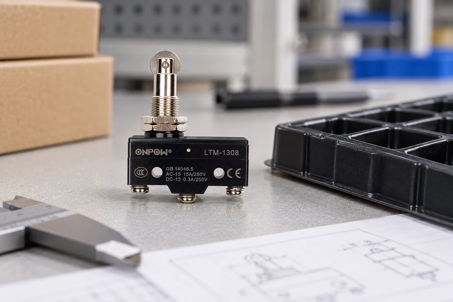 Subminiature vs Miniature Micro Switches — body2 ONPOW micro switch reference example for subminiature vs miniature micro switches, installation planning