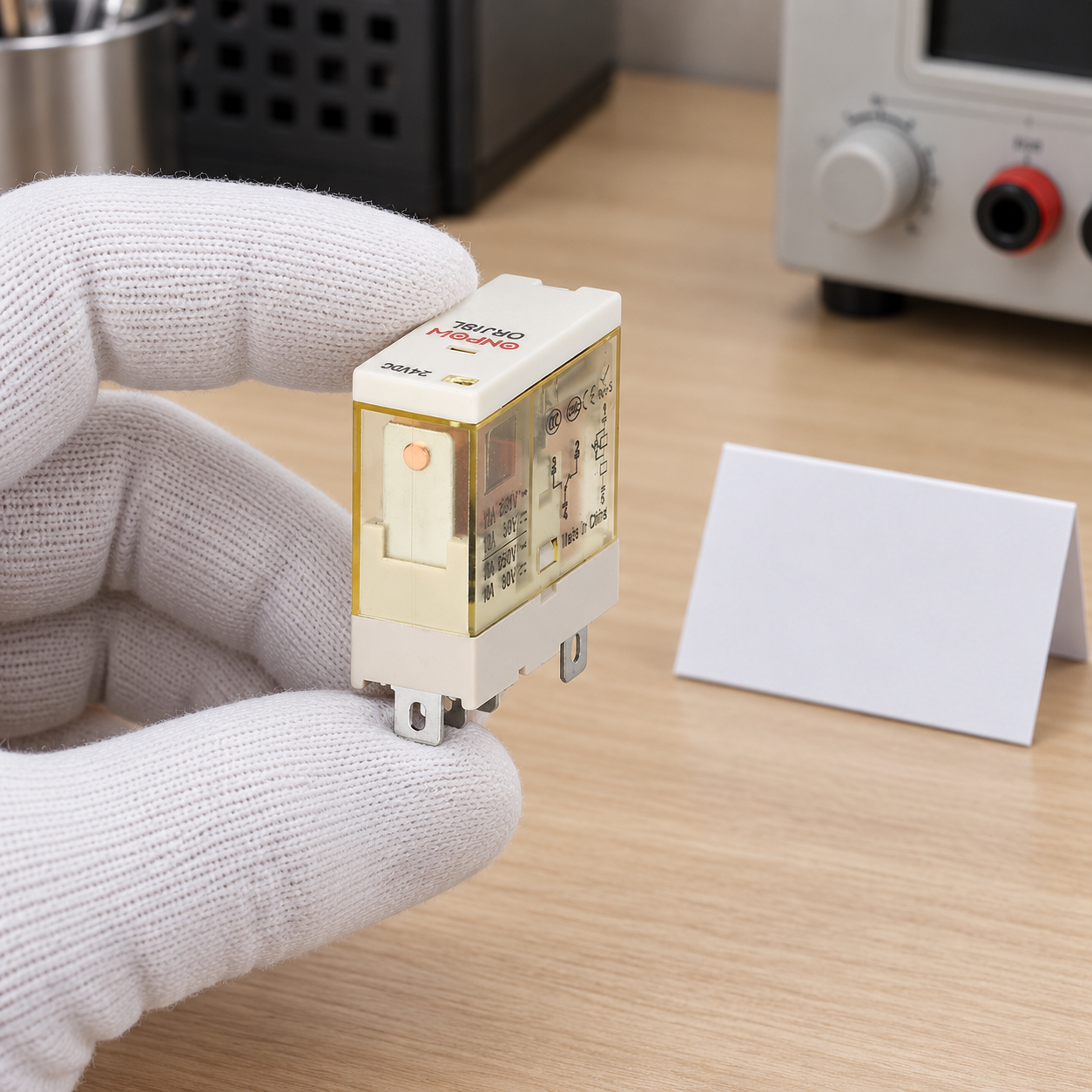 DC relay coil suppression application review without energized wiring DC relay coil suppression shown in a dry indoor application review with no connected power circuit