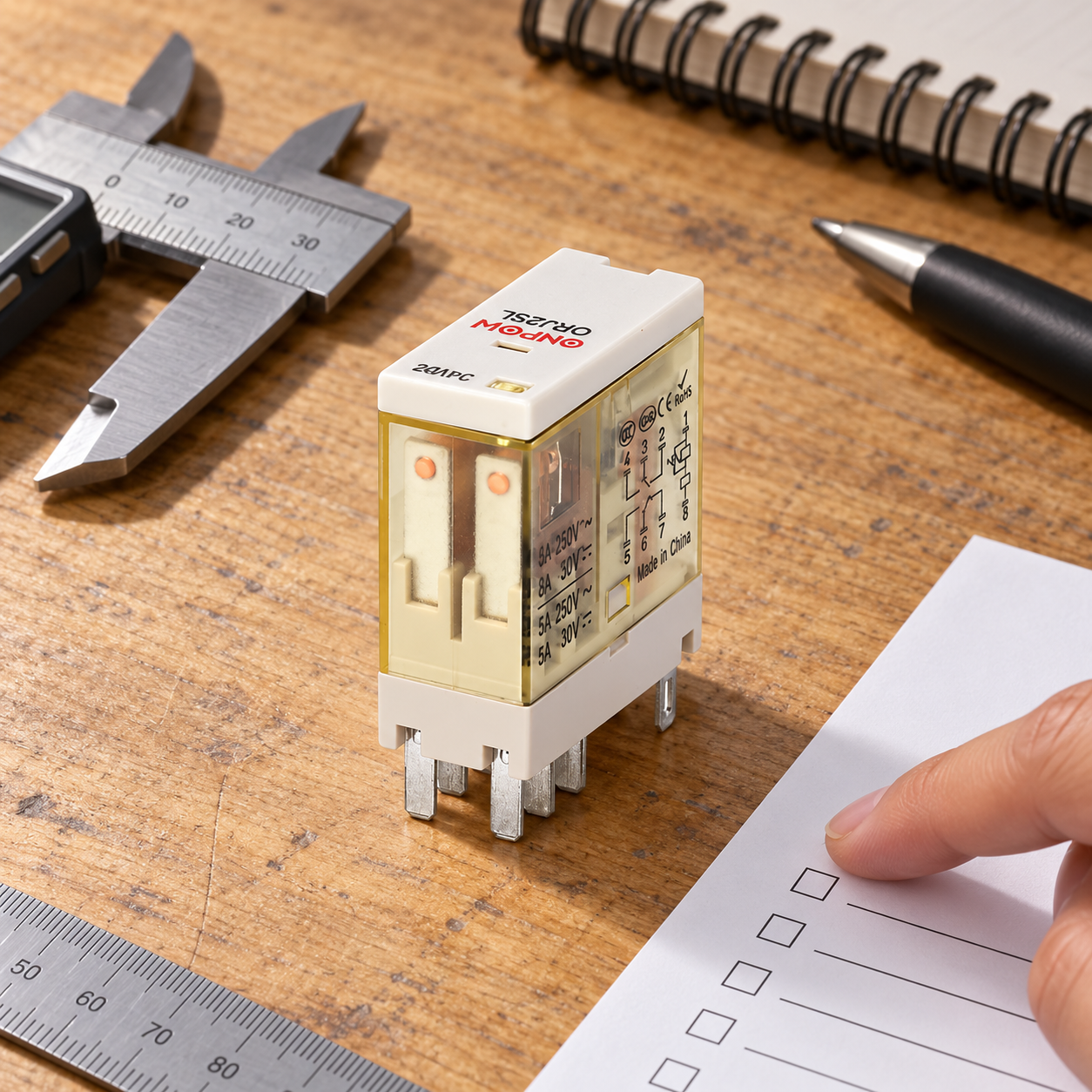 AC and DC relay coil review application review without energized wiring AC and DC relay coil review shown in a dry indoor application review with no connected power circuit