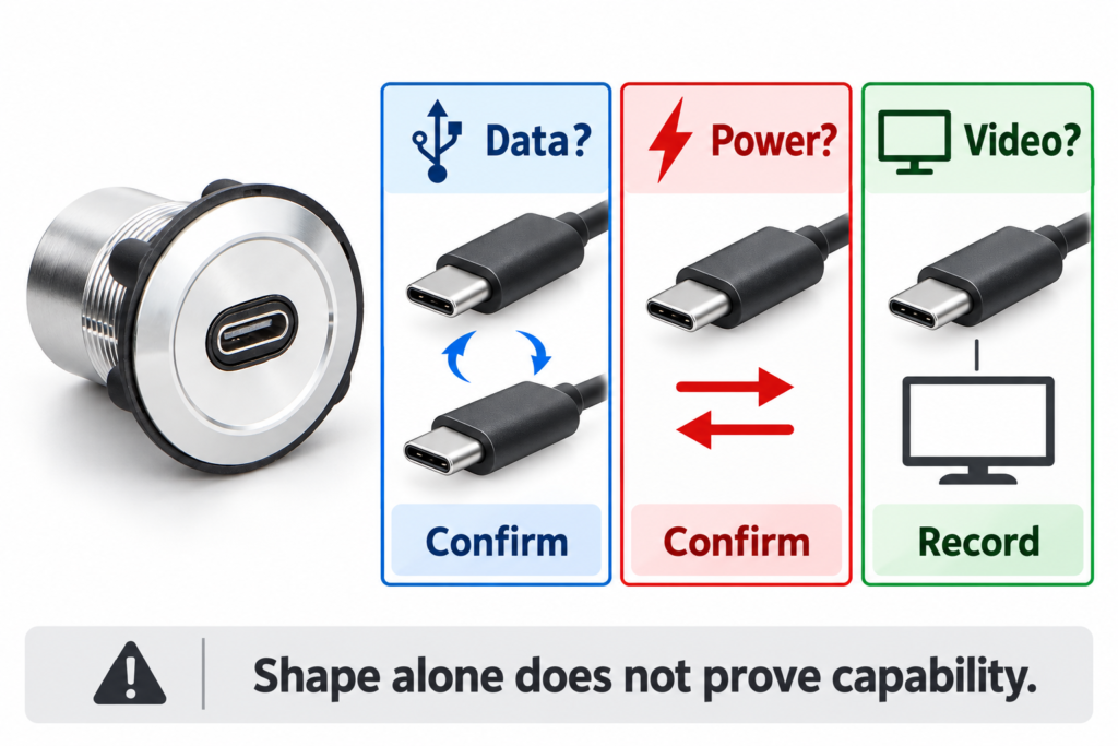 USB-C Panel-Mount Connectors: Data, Power and Qualification