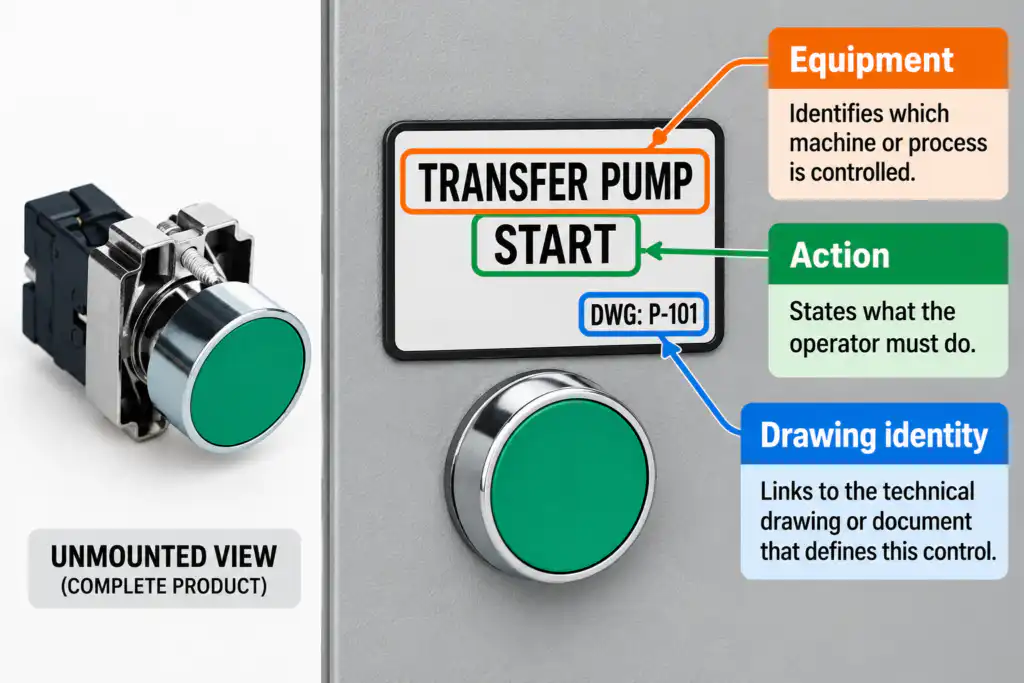 Push Button Legend Plates: Clear Commands and Durable Marking