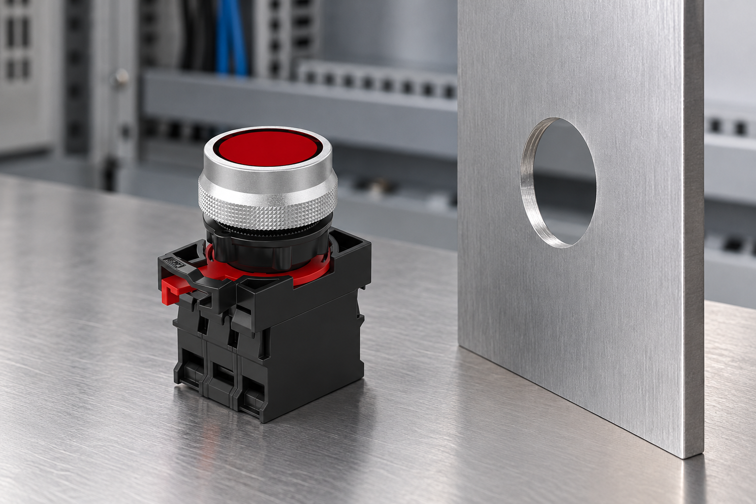 Push Button Mounting Depth — inspection and specification detail
