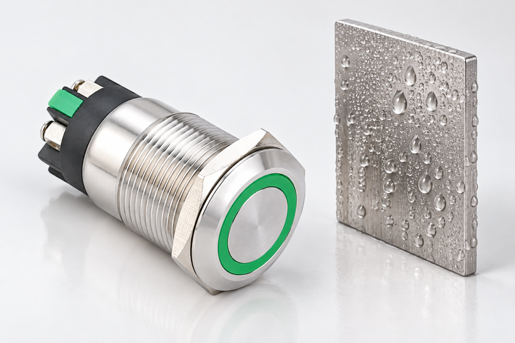 Control Panel Condensation: Protect Push Buttons Behind the Panel