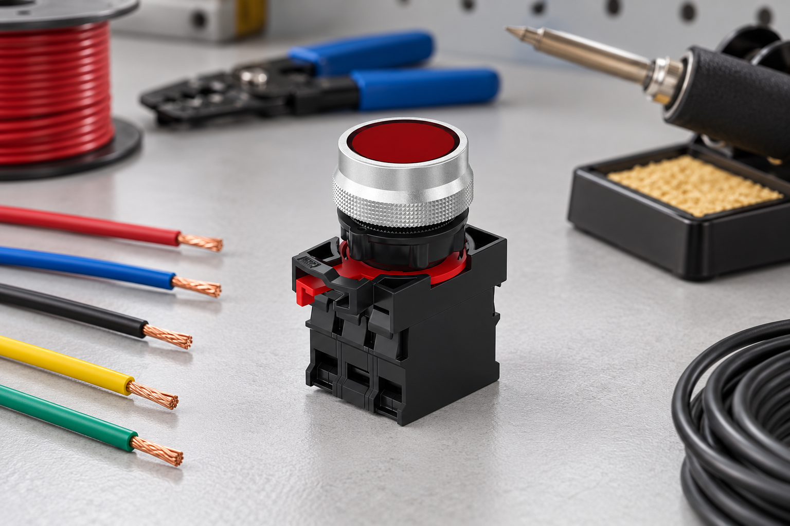 Screw vs Solder Push Button Terminals — inspection and specification detail