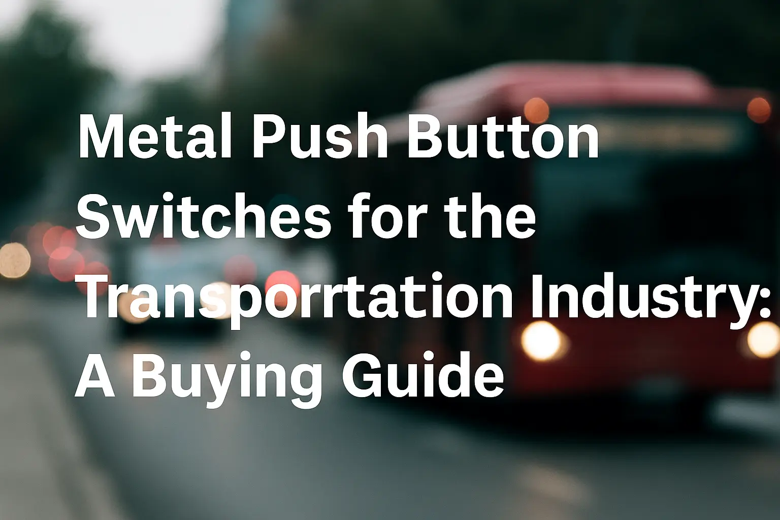 Interrupteurs à bouton-poussoir en métal pour l'industrie des transports – Guide d'achat