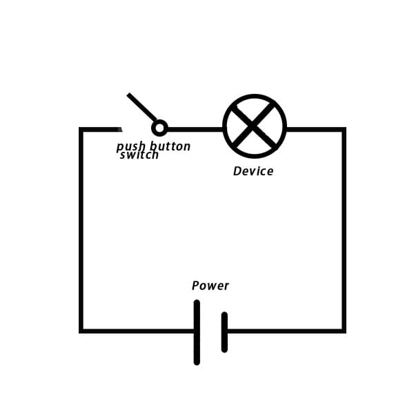 push button switch wiring