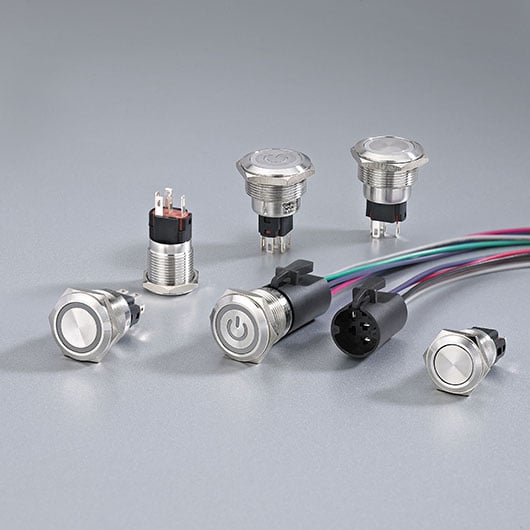 metal push button switch onpow61