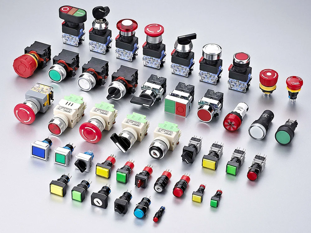 Plastic push button switch 